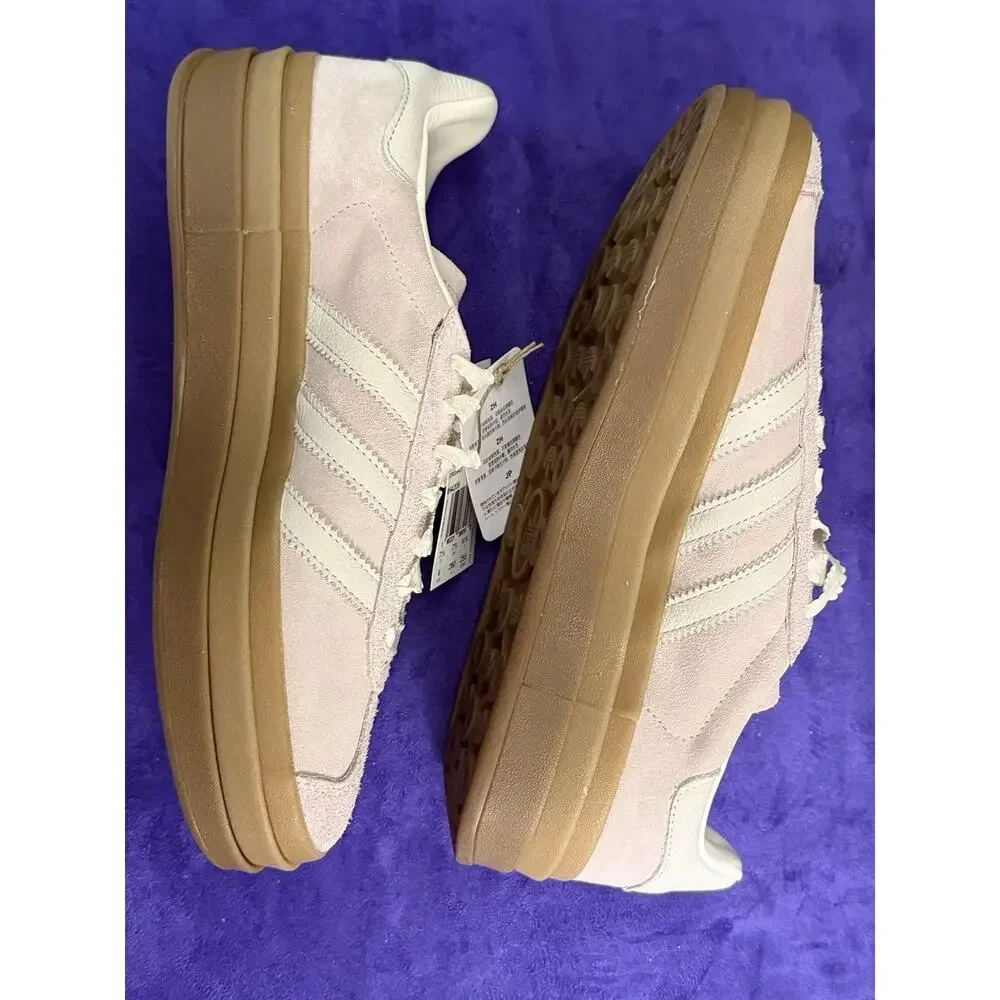 Adidas Gazelle Bold Womens Platform Suede Sneakers Brand New NIB Pink - Picture 3 of 10